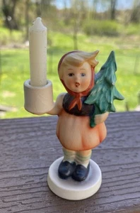 Goebel Hummel Figur Kerze ADVENT Mädchen mit Tannenbaum #116 TMK3 Top Zustand - Bild 1 von 5