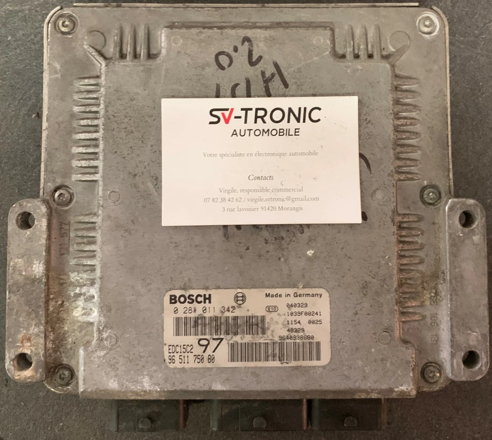 Calculateur moteur décodé CITROEN JUMPY 2.0 HDI EDC15C2 0281011342 9651175080 - Photo 1/1