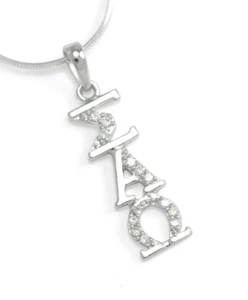 Sigma Alpha Omega Sorority Jewelry / Sorority Sterling Silver Lavaliere (New!!) - Picture 1 of 1