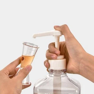 Botella de goteo de jarabe de café escala de impresión dispensador de líquido mediano con bomba hidráulica - Imagen 1 de 24
