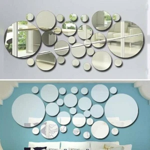 Adesivo specchio da parete acrilico 3D 26 pz??ck/set f??r decorazione ambiente elegante - Foto 1 di 12