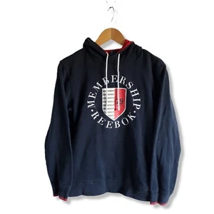 2000s Vintage Rebook oversize Sweatshirt blue single stitched Logo - M - Bild 1 von 4