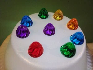 28 Medium Swirl Gumdrops Light-7 Colors- For Ceramic Christmas Tree - Picture 1 of 6