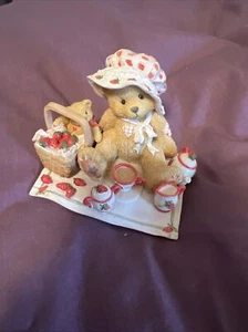 #65753, Cherished Teddies Figurine, Thelma - Cozy Tea for Two, 1995 #156302 - Picture 1 of 3