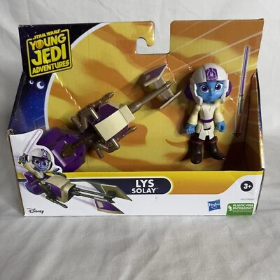 STAR WARS Young Jedi Adventures -LYS SOLAY- & SPEEDER BIKE Set  NEW - Imagem 1 de 4