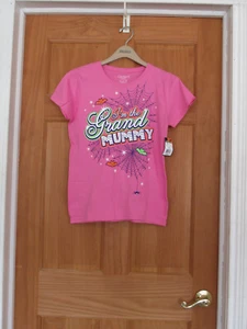 Halloween Shirt Damen Oma rosa "I'M THE GRAND MUMMY" Größe S - Bild 1 von 3