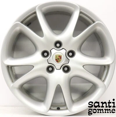 1 CERCHIO IN LEGA PORSCHE CAYENNE 9 X 20 " ORIGINALE 7L5601025E SILVER USATO - Immagine 1 di 2