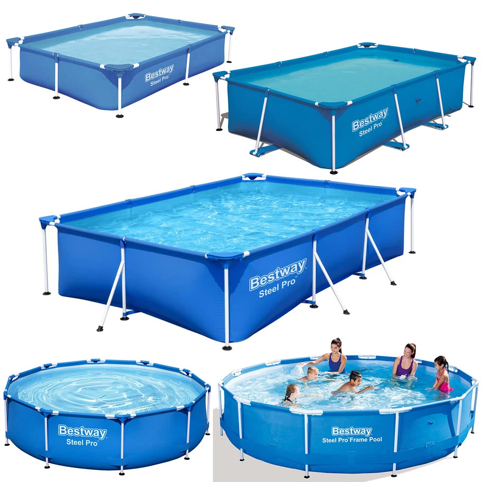 Bestway Frame Pool Steel Pro mit Metallrahmen Swimmingpool Schwimmbecken - Bild 1 von 4