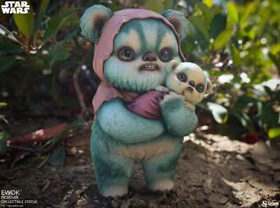 SIDESHOW COLLECTIBLES Star Wars Ewok por Mab Graves Diseñador Estatua Coleccionable Foto 1 de 4