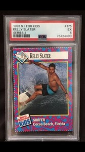 KELLY SLATER GOAT OF SURFING 1993 SPORTS ILLUSTRATED SI FOR KIDS RC PSA 5 POP 13