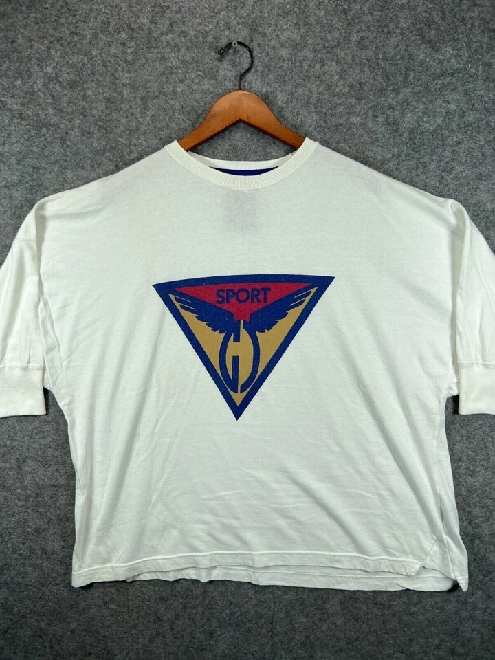 Винтажная футболка Generra Sport Touren размер большой белый короткий рукав - Изображение 1 из 4