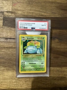Gioco Pokemon 2000 Venusaur Holo Base II #18 18/130 PSA 8 NM 100 CV - Foto 1 di 2