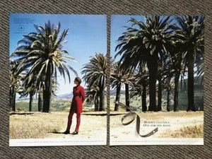 Rare Vintage 1995 Tatler Not Vogue Magazine 2 page Art Ad Advert HERMES - Picture 1 of 4