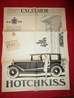 N°4501  / affichette HOTCHKISS 12 CV signé A.KOW   1926 /  reprint