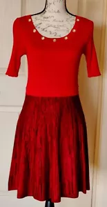 CANDIES Strick Space Dye Pullover Kleid Junior Größe XL rot/schwarz Neu mit Etikett - Bild 1 von 6