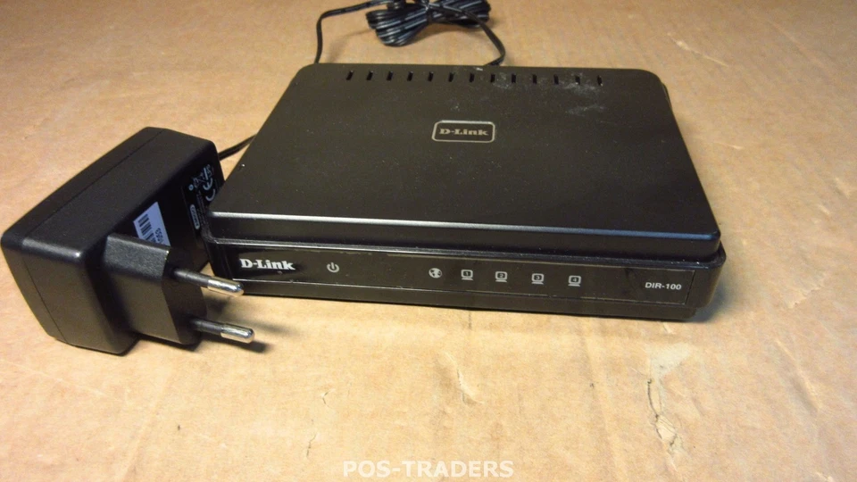 D-Link DIR-100 Ethernet 4-Port Router 4 10/100BASE-TX Ethernet ports INCL PSU - Bild 1 von 3