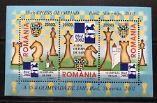 Romania - 2002 - Chess / Art on stamps - Bl. 324 - CV. 6 Eur MNH** -  Alb.1