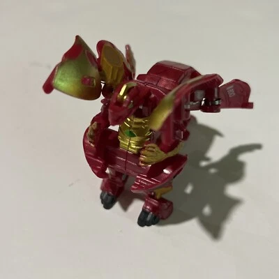 Bakugan Battle Brawlers Red Pyrus Dragonoid X Auxillataur B800 Figure Only HTF - Image 1 of 4