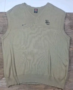 VTG Nike Baylor University Bears Pullover Sweater Vest Mens Size XL V Neck Adult - Picture 1 of 9