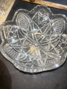 Minnesota States Series U S Glass 8 1/2" By 4 1/2" Bowl EAPG 1898 Diamond & - Picture 1 of 5