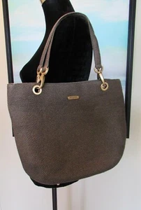 Eric Javits New York Raffia  BrownWoven Shoulder Handbag - Picture 1 of 12