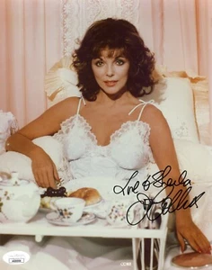 Joan Collins Autographed 8x10 Photo JSA COA Actress Hand Signed The Virgin Queen - Picture 1 of 2