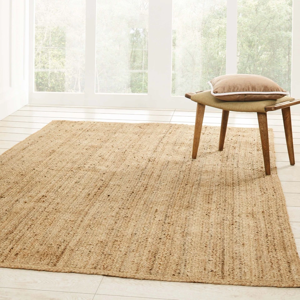Braided Jute Farmhouse Rugs Runner Carpet Kid & Pet Friendly Indoor Area Rug - Image 1 of 4