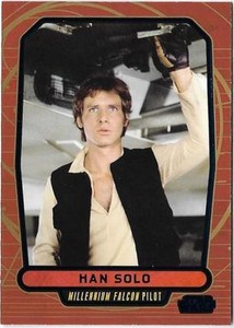 2013 Topps Star Wars Galactic Files Series 2 Blue Foil #463 Han Solo   /350