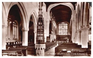 ST MARY' S CHURCH,INTERIOR,MICHIGAN.VTG REAL PHOTO POSTCARD RPPC*B8 - Picture 1 of 2