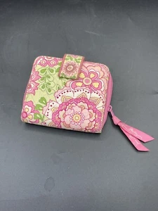 Vera Bradley PETAL PINK Mini Zip COMPACT Wallet for PORTEMONNAIE Beuteltasche HANDTASCHE Tasche - Bild 1 von 5