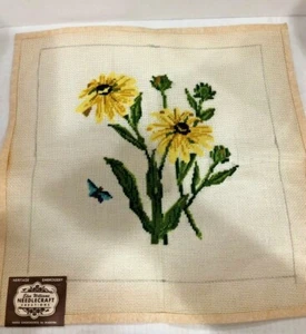 Elsa Williams Needlecraft Creations part. finished-Daisy/Butterfly-15" - Picture 1 of 12