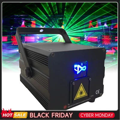 2000mW RGB Laser Projektor Show DMX Bühnenbeleuchtung Disco DJ Party Lichteffekt - Bild 1 von 4
