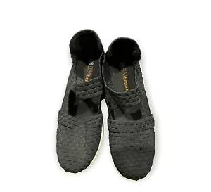 Zapatos BM Bernie Mev negros tejidos cuña elástica Mary Jane 38. EE. UU. 7,5 - Imagen 1 de 4