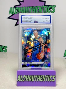 ALEX CARUSO SIGNED 2024-2025 PRIZM CRACKED ICE CARD PSA THUNDER IP ON CARD SGA - Picture 1 of 2