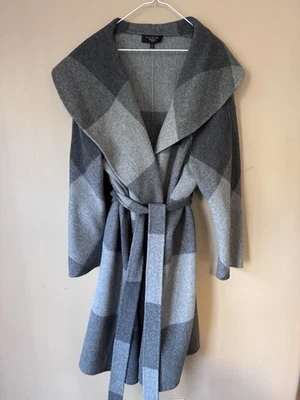 Talbots Wool Blend Gray Belted Coat Plus Sz 2X - Image 1 of 4