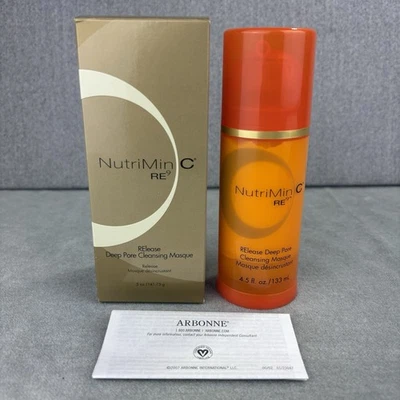 Arbonne NutriMin C RE9 RElease Deep Pore Cleansing Facial Masque 5 oz New in Box - Image 1 of 4