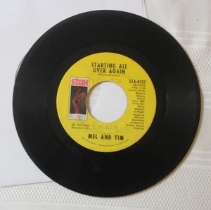 Mel & Tim - Tout recommencer / Ça fait mal de le vouloir si mauvais - Taxe 1972 - Photo 1/4