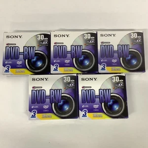 5x Sony DVD-RW Mini Disc - 3 Packs in Box (115) #400 - Afbeelding 1 van 3