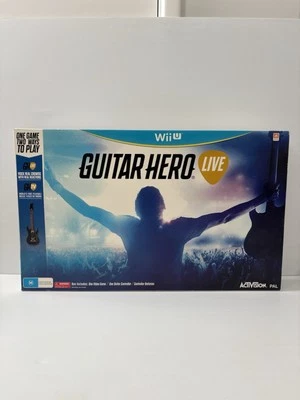 Nintendo Wii U Guitar Hero Live bundle box dongle Guitar  Game - Image 1 of 4