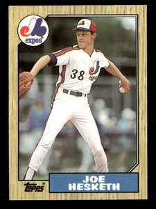 1987 Topps Tiffany GLOSSY #189 Joe Hesketh Montreal Expos - Picture 1 of 2