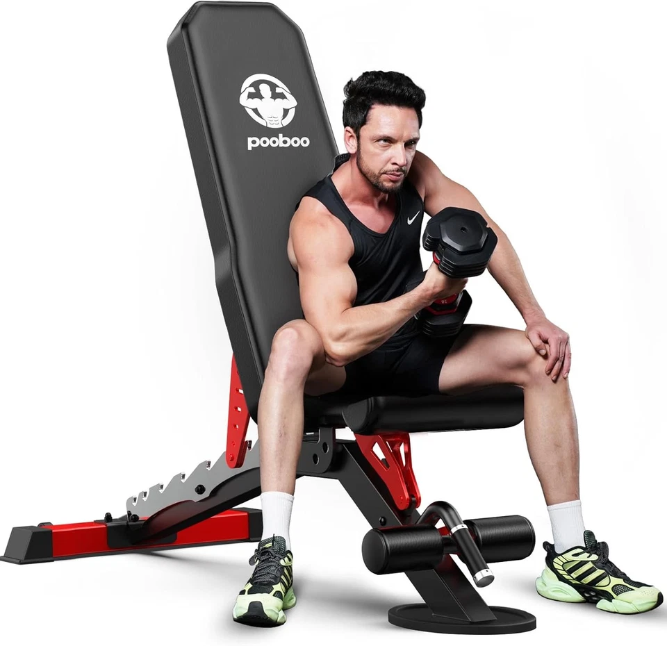 Foldable Dumbbell Bench Weight Bench Incline Bench Indoor Fitness Workout Bench - Image 1 of 4