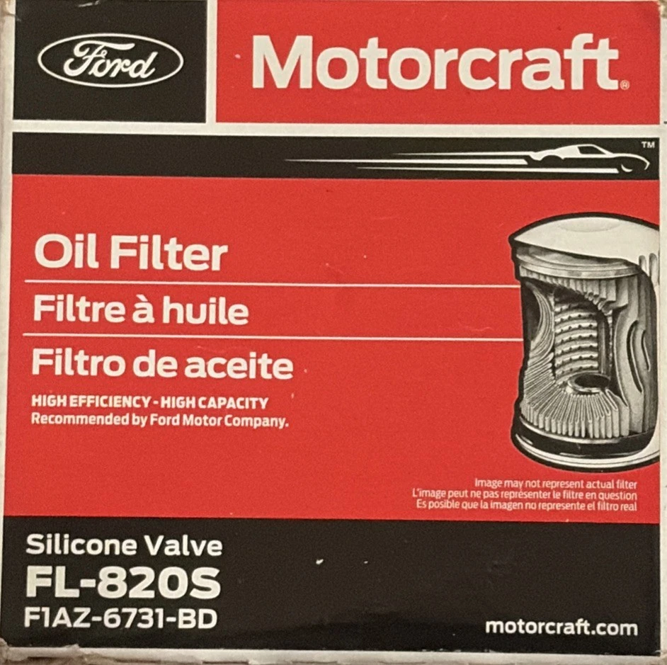 Filtro de aceite FL-820S Motorcraft para camioneta F350 F450 F550 Mark Pickup Jeep Ford Foto 1 de 1