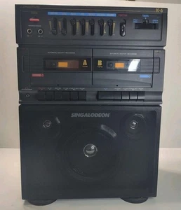 Rare! VTG LONESTAR K-6 SINGALODEON 2 Bay Cassette Tape Karaoke Machine - Picture 1 of 7