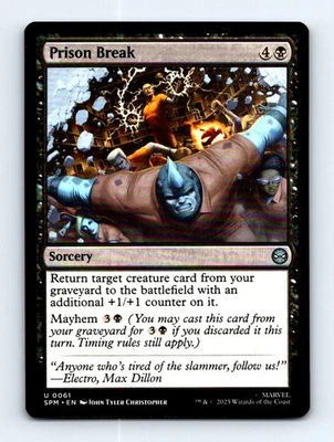 #61 2025 Marvel's Spider-Man { Prison Break Uncommon - Image 1 of 2