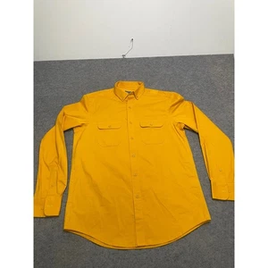 Club Room Mens Button Down Shirt Long Sleeve Casual Small Yellow - Picture 1 of 9