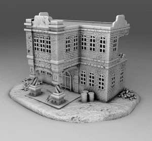 Wargaming Terrain Gran Edificio Árabe Dañado 2 Varias Escalas Warga Histórico - Imagen 1 de 8