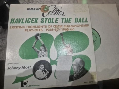Boston Celtics Havlicek Stole The Ball Vinyl 1967 LP Fleetwood Records VG+ - Image 1 of 3