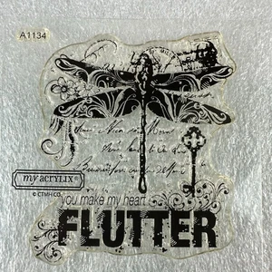 Sello My Acrylix A1134 diseño de libélula Flutter - Imagen 1 de 3