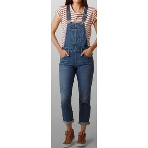Levi's Premium Women's Grunge Overalls Denim Blue Full Length Workwear Size XXS - Picture 1 of 18