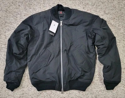 Nike Air Jordan Renegade Bomber Jacket Black FB7316-010 Mens Size Small - Image 1 of 4